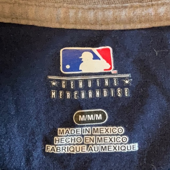 Seattle Mariners Women's Long Sleeve Tee - Navy and Gray - Picture 5 of 8